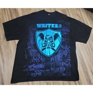 Vtg Ekur Writers Tagger Iridescent T-shirt